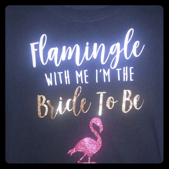 Bride To Be Flamingle Ladies T-shirt - Picture 1 of 1
